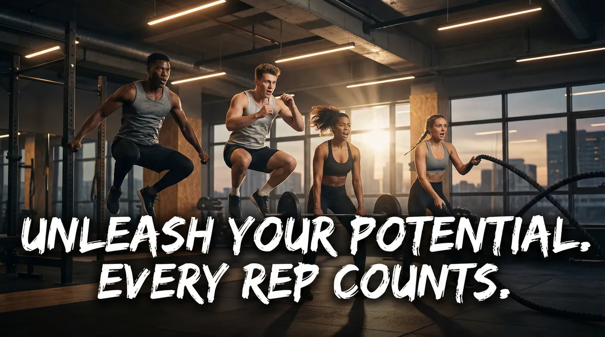 健身打卡挑战活动海报 - 抖阴